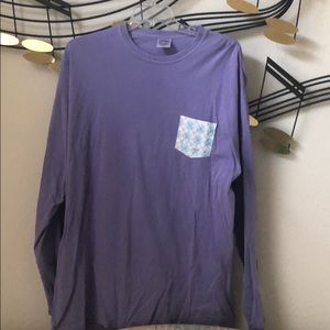 LAST CALL: Purple and Blue Long Sleeve Shirt
